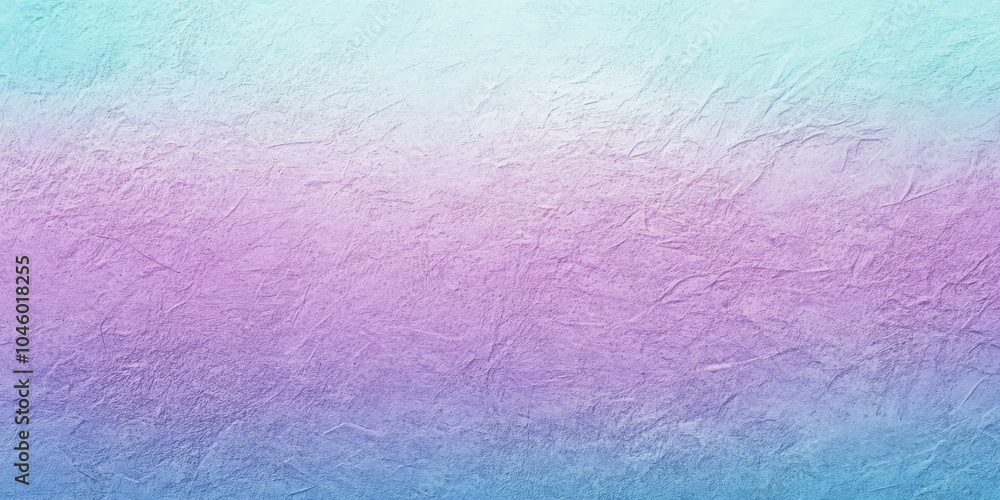 Poster turquoise to soft lavender grainy gradient abstract background with noise texture, creating a dreamy