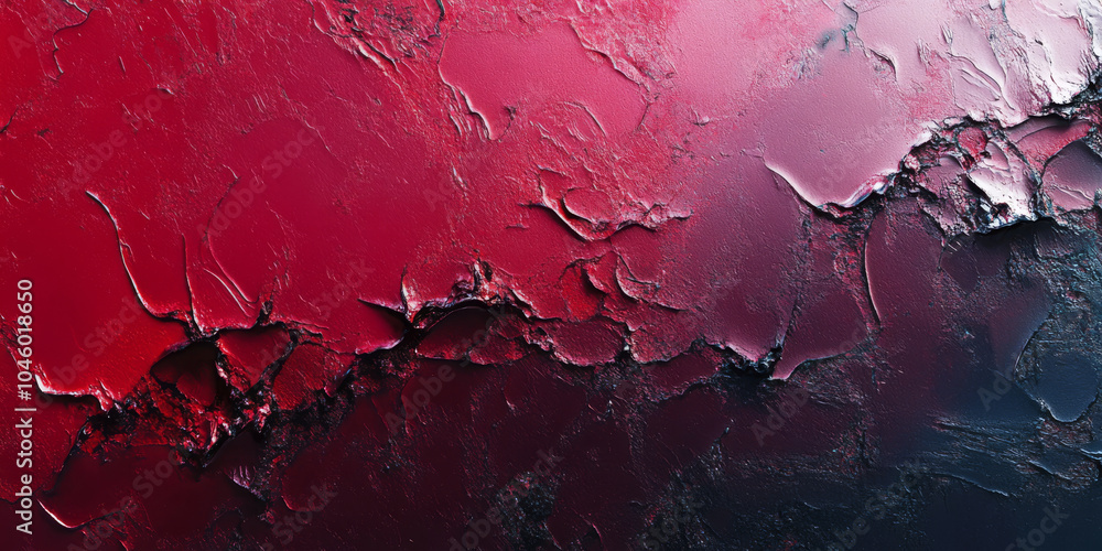 Poster abstract background featuring a rough red texture with a gentle gradient fading from vibrant crimson