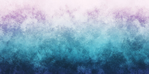 Obraz premium Turquoise to soft lavender grainy gradient abstract background with noise texture, creating a dreamy color transition for a header or poster design