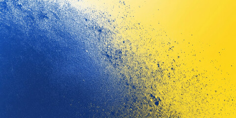 Vibrant blue and yellow grainy gradient abstract background, with a noise texture, designed for a modern header or poster backdrop, blending bold colors seamlessly