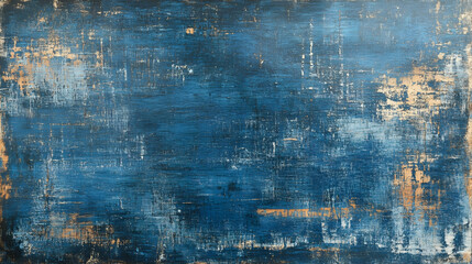 Obraz premium Abstract blue canvas texture with vintage