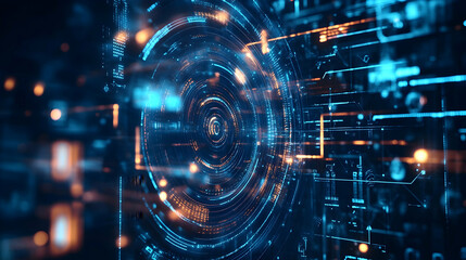 Obraz premium AI Predictive Modeling & Marketing Forecast Icon: 