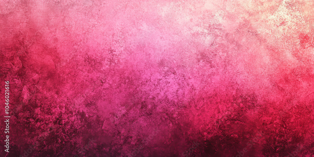 Poster abstract background with a rough texture fading from electric pink to deep magenta. add light, grain