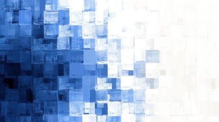 Grainy Blue and White Gradient Background with Light Effects - Abstract Poster, Cover, Banner, Backdrop Texture with Noise
