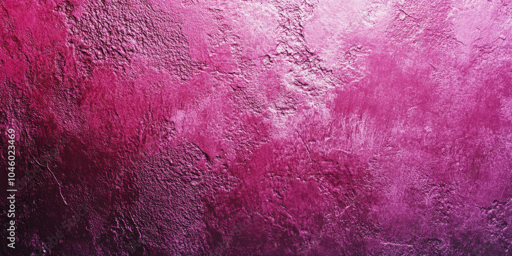 Poster abstract background with a rough texture fading from electric pink to deep magenta. add light, grain