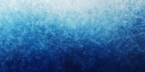 Soft sky blue to deep sapphire grainy gradient abstract background with noise texture, creating a calming effect for a serene poster or banner design