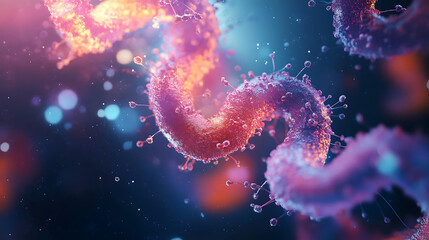 Biotech Cell Interconnected Lines A Visual Exploration