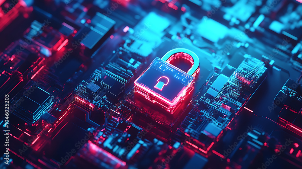 Leinwandbilder Cyber ??security and data protection internet network security protect business and financial transaction data from cyber attack user private data security encryption