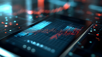 Obraz premium Stock Market Data on Smartphone -