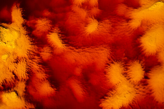 Aerial view of the vibrant Rio Tinto Mine in Spain