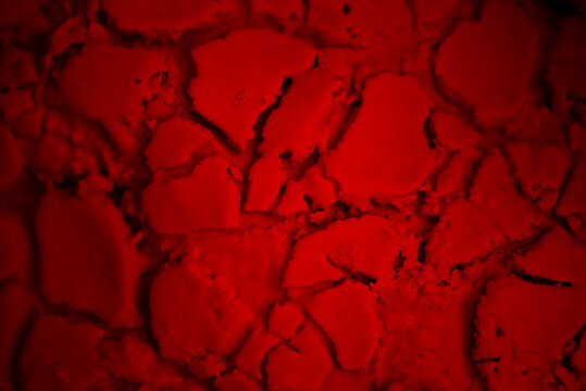 Vivid red texture of Rio Tinto's Martian-like landscape