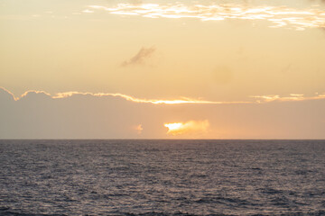 A Hawaiian Sunset over the Pacific Ocean