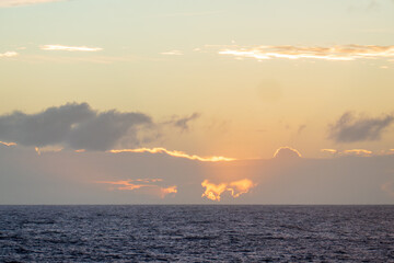 A Hawaiian Sunset over the Pacific Ocean