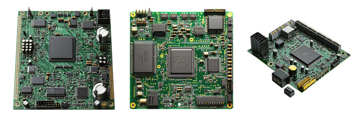 PNG High-Tech Circuit Boards for Electronics Innovation Isolated on Transparent Background