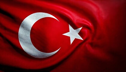 Obraz premium Turkish flag background.
