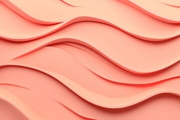 Fototapeta premium Soft coral background wallpaper with a subtle, abstract wave pattern