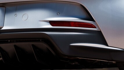 Fototapeta premium Rear diffuser on a car