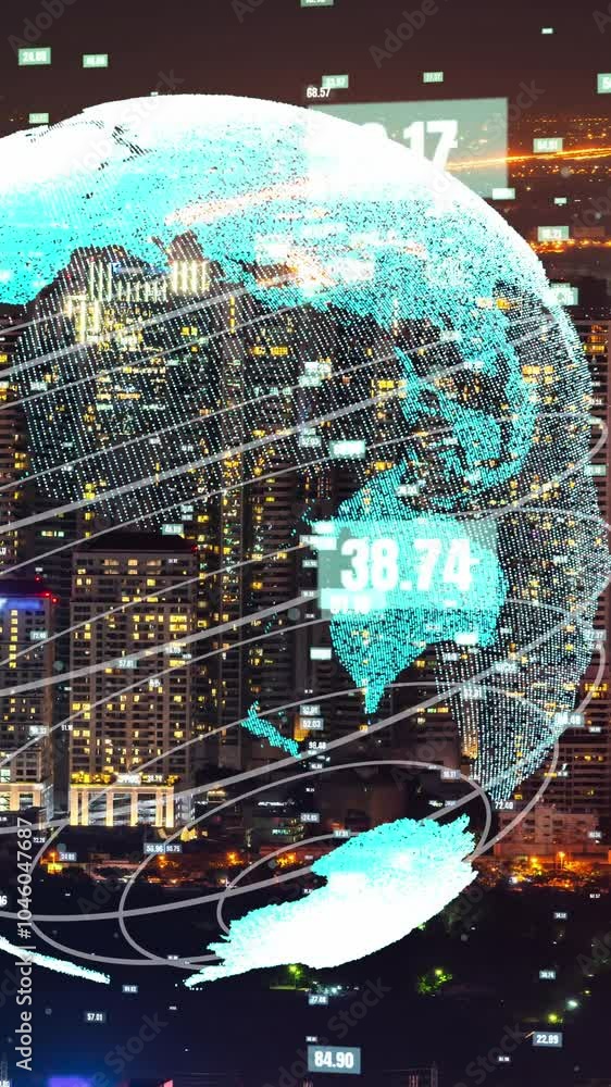 Poster global connection and the internet network modernization in smart city . concept of future 5g wirele
