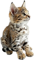 Obraz premium cat, species, kitten, whitebackground 