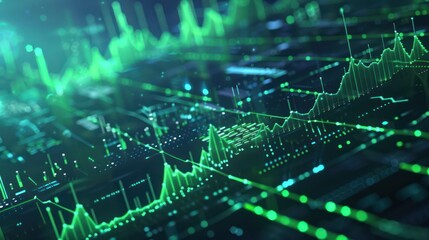 Obraz premium Abstract Digital Data Visualization