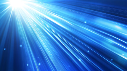 Fototapeta premium Vector Abstract science futuristic energy technology concept Digital image of light rays stripes lines with blue light background