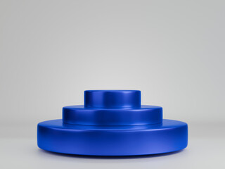 Blue Podium with Spotlights