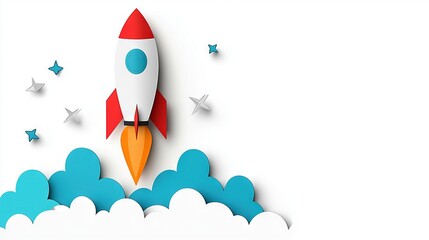  A rocket soaring into the cosmos with celestial patterns adorning its base