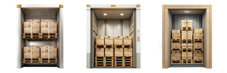 PNG Storage Solutions for Efficient Warehouse Management Isolated on Transparent Background