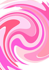 The background image is in pink tones, using shapes to arrange. Composition with gradation used for graphics