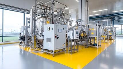 Cutting edge Biodiesel Processing Facility Showcasing Innovative Clean Energy Solutions and Sustainable Manufacturing Practices