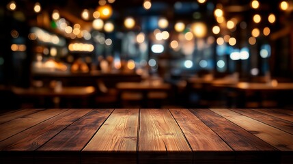 empty table in modern restaurant