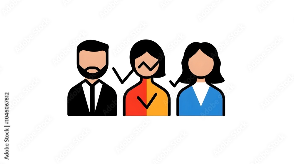 Leinwandbilder Set of Minimalist Line Style Icons Representing Data Optimization Analysis and Statistics for Modern Web Interfaces and Analytical Dashboards on White Background