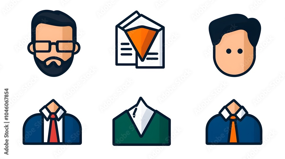 Aufkleber Set of Minimalist Line Icons Featuring Data Collection Survey Results and Price Statistics for Clean Modern Market Analysis and Business Reporting