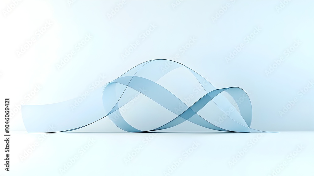 Poster elegant curved lines interwoven with subtle gradient transitions creating a serene abstract backdrop