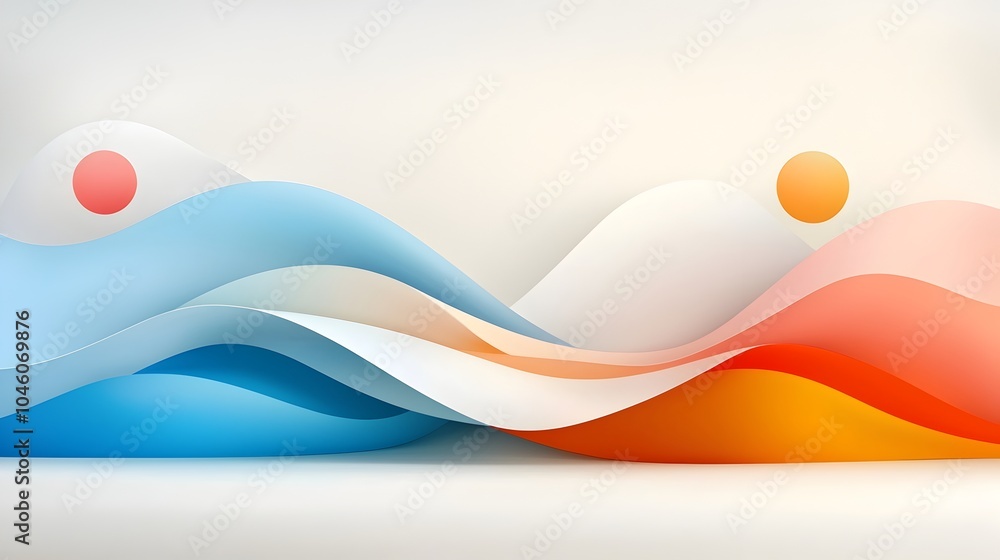 Poster Vibrant Fluid Gradient Backdrop Showcasing Modern Elegance and Dynamic Motion  Abstract digital art with smooth flowing curves and harmonious blend of gradient hues
