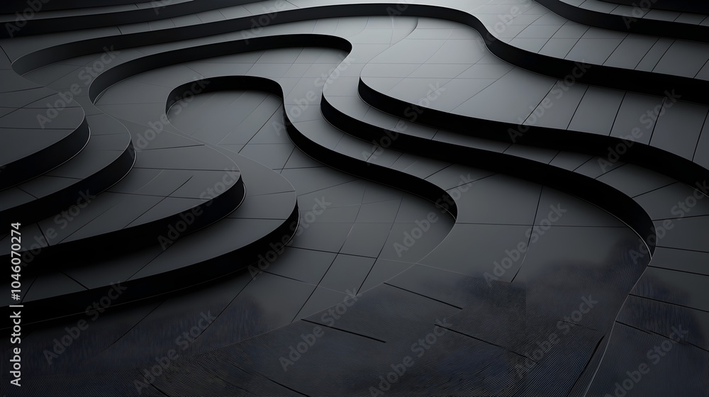 Poster Flowing Minimalist Abstract Background of Arcs and Gradients Evoking Modern Simplicity and Elegant Movement  Sleek Refined Digital Art with Smooth Curves Organic Shapes and Subtle Color Transitions