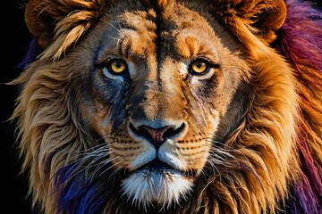 portrait of a lion