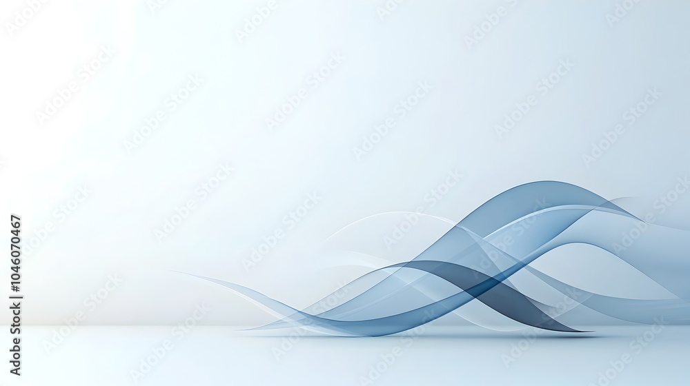 Poster Sleek abstract background featuring curved arcs and gradient layers that merge together creating a dynamic and modern design composition that reflects simplicity and motion