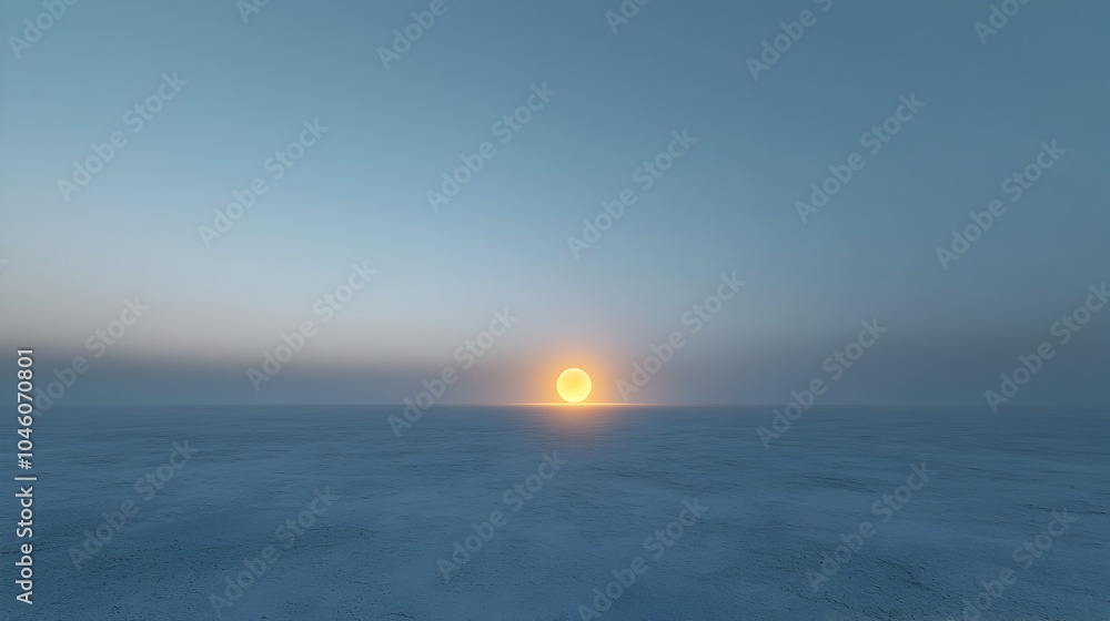 Aufkleber radiant orb glowing softly in a misty cosmic landscape invoking a sense of motion and mystery in a m