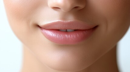 Naklejka premium Close-Up of Beautiful Lips