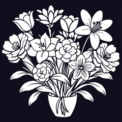 background with flowers