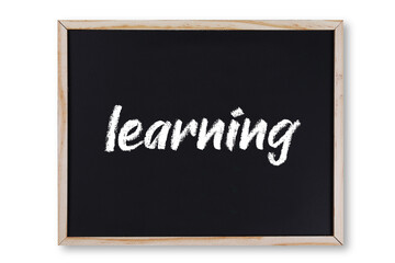 Obraz premium Learning concept chalk on chalkboard