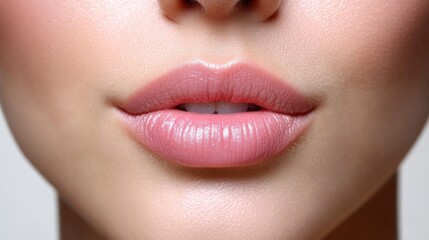 Obraz premium Close-Up of Glowing Lips