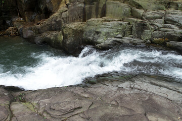 waterfall in the mountains