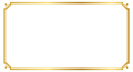 Elegant double-lined rectangular golden frame with a luxurious design, featuring horizontal orientation and sleek edges, perfect for sophisticated decor or web presentations.






