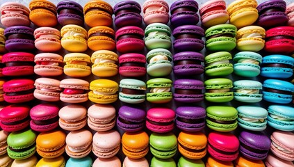 colorful macaroons