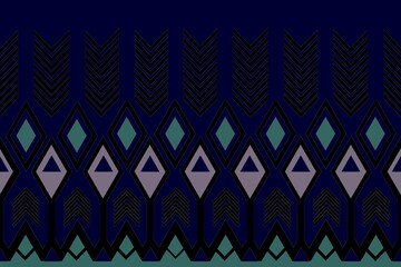 Ethnic seamless patterns with simple shapes. Tribal and ethnic fabrics. African, American, Mexican, Indian styles. Simple geometric pattern elements are best used in web design, textile printing.