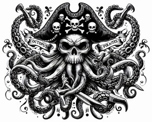 TRIBAL TATOO トライバル タトゥ 刺青 和柄 ドクロ 蛸 octopus	