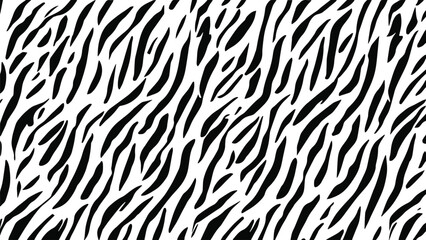 Abstract zebra print pattern. Zebra stripes pattern vector.