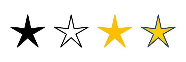 Star Icon vector. rating icon vector. favourite star icon
